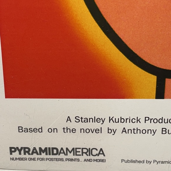Vintage 1995 Poster re-make of the 1971 Stanley Kubrick Movie Clockwork Orange! - Picture 3 of 6